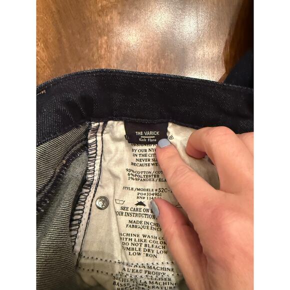 Blank NYC Women's Dark Wash The Varick Kick Flare Crop Denim Jean Size 25 - Picture 4 of 13